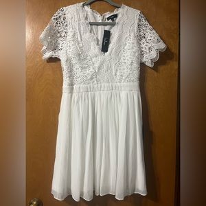 Lulu’s cute lace dress! White, size large.